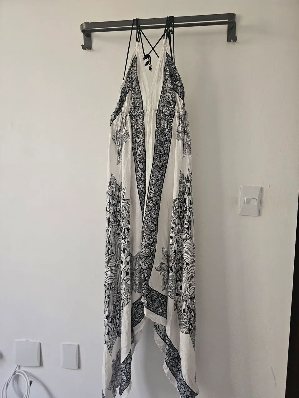 Vestido indiano longo costas nuas viscose - Foto 4