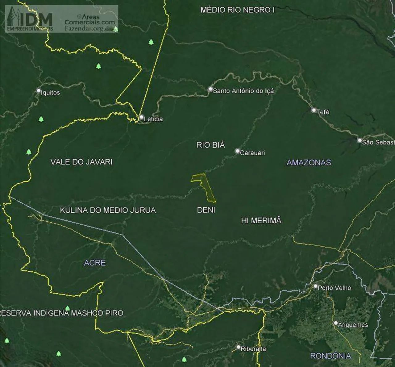 Fazenda bruta com 224.000 ha em Carauari - AM - Foto 3