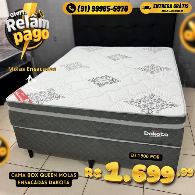 CAMA QUEEN DAKOTA MOLAS ENSACADAS MEGA OFERTA 