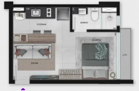 PLANTA 25m²