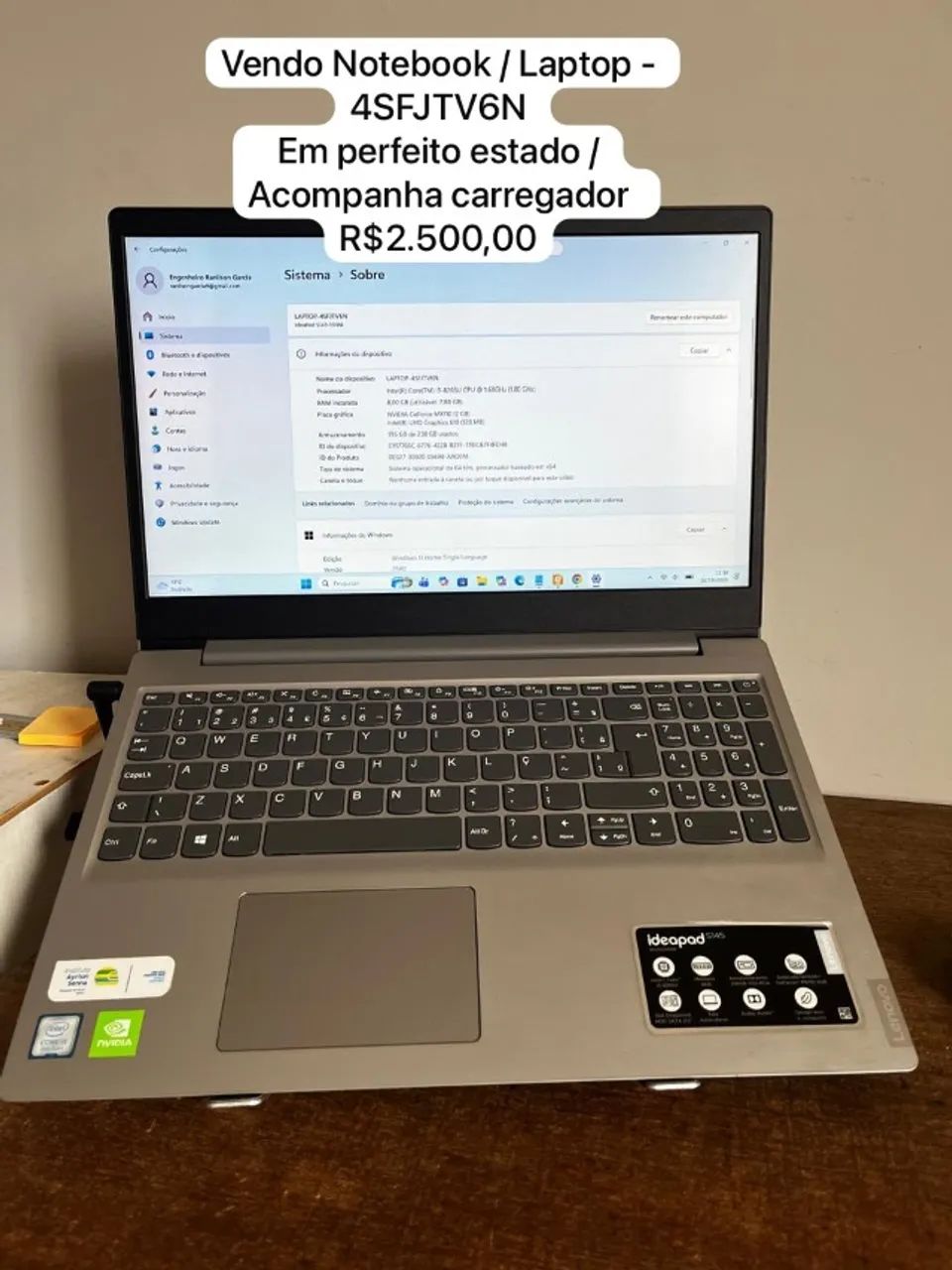 Notebook Lenovo IdeaPad Slim 