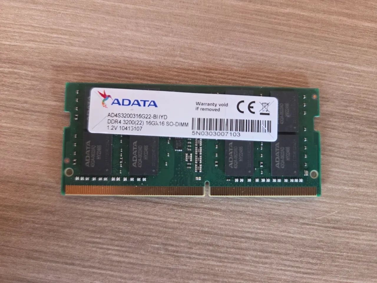 Memória RAM DDR4 16gb 3200mhz Adata Notebook 