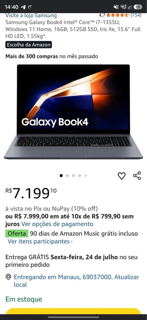 Galaxy book 4 512/16 - Foto 3