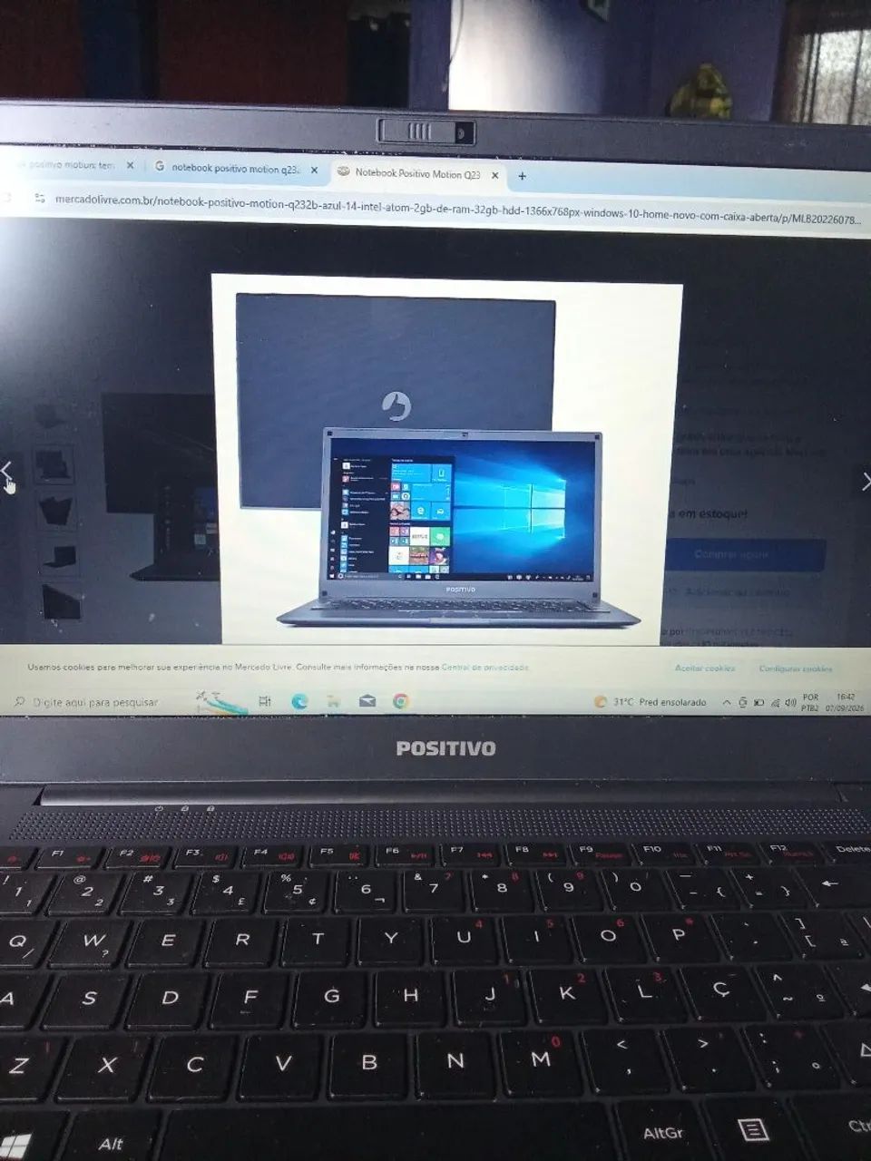 Notebook positivo motiun Q232B tela 14  - Foto 4
