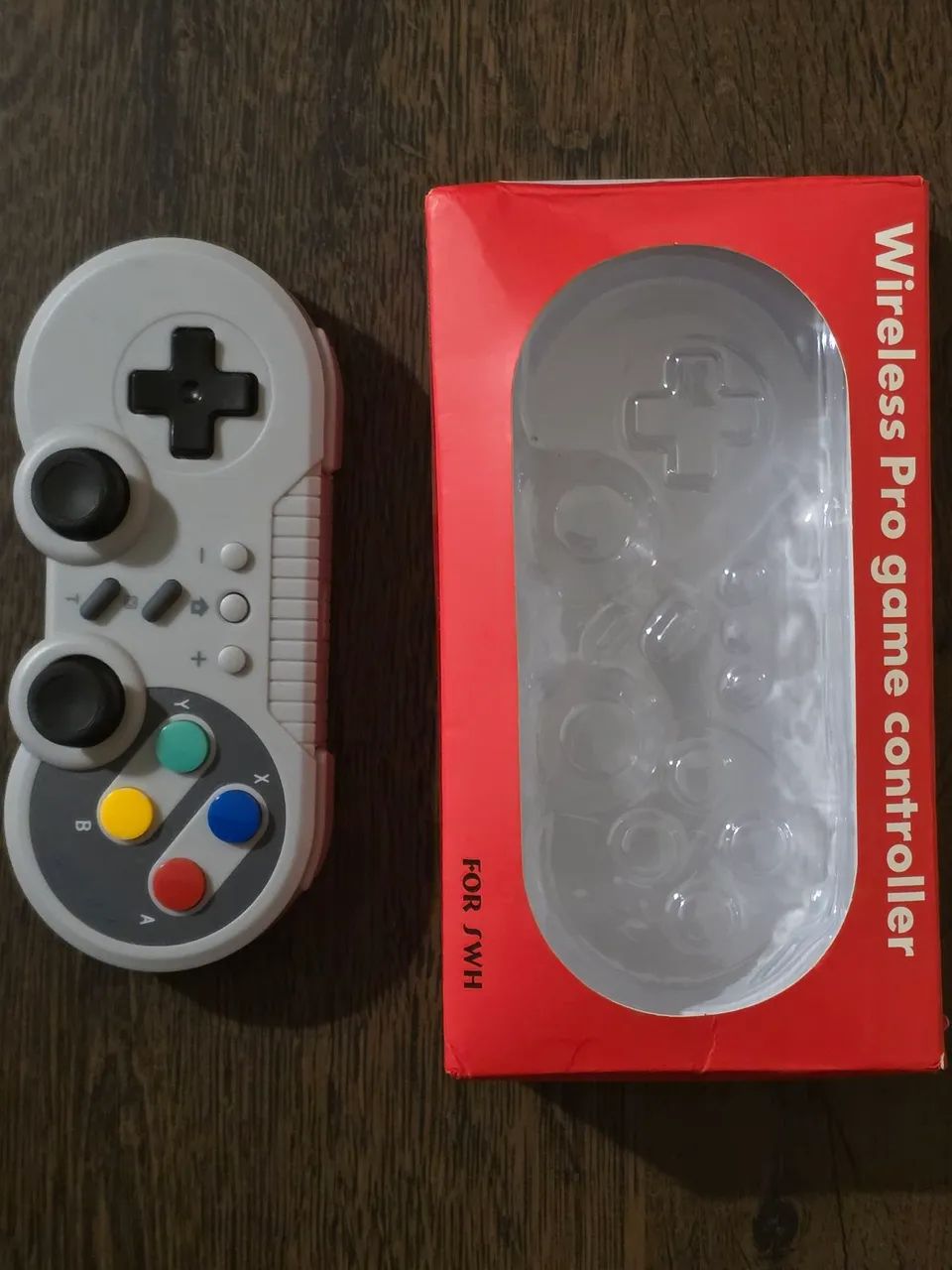 Controle para Nintendo Switch estilo SNES