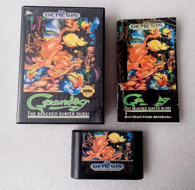 DEVGRU トラウト149 union cootact OGASAKA Greendog original Americano para Mega Drive - Jogos de Vídeo Game