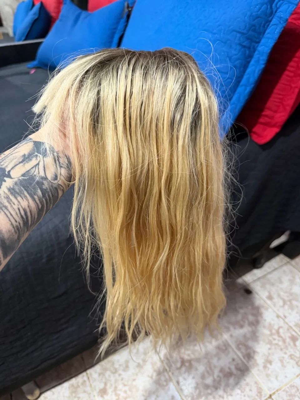 peruca wig humana 