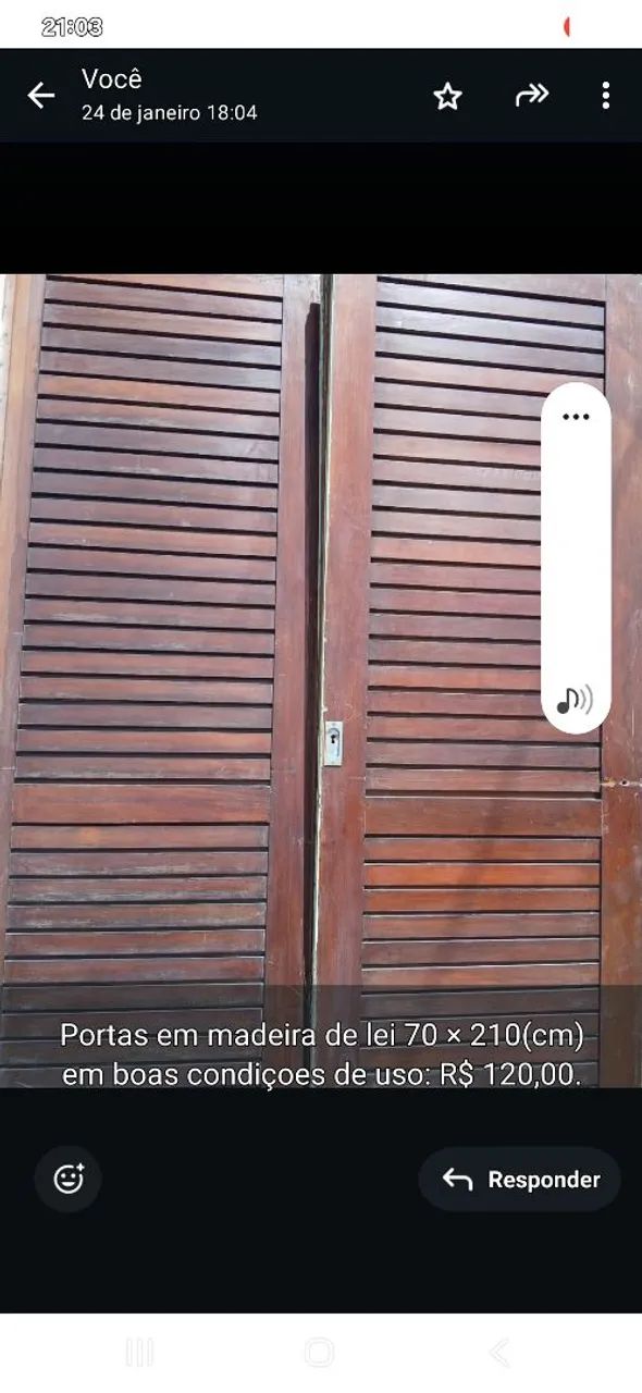 PORTAS, JANELAS E PEÇAS EM MADEIRA DE LEI 