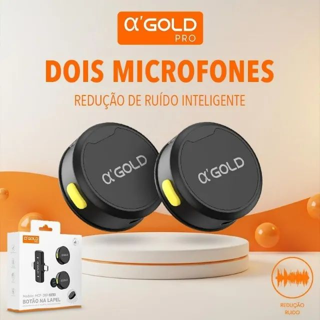 MICROFONE DE LAPELA SEM FIO A'GOLD PRO MCF-38D - Foto 3