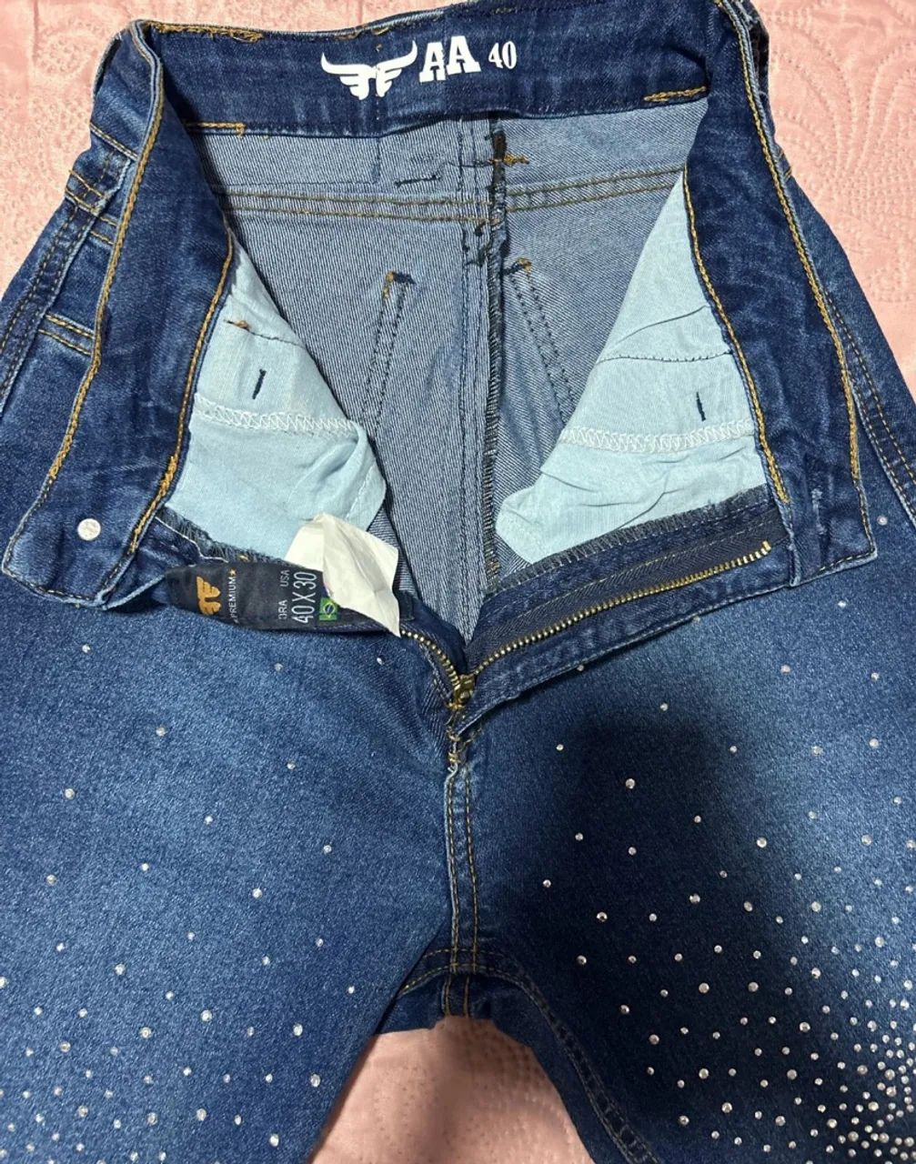 Calça Jeans Country com Brilho - Foto 4