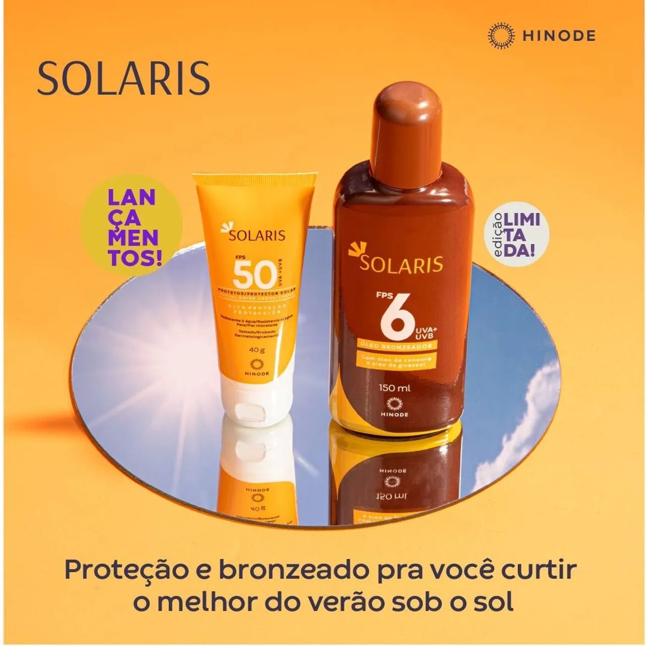 Kit Solaris Hinode - Protetor Solar FPS 50 + Óleo Bronzeador FPS 6 - Foto 5