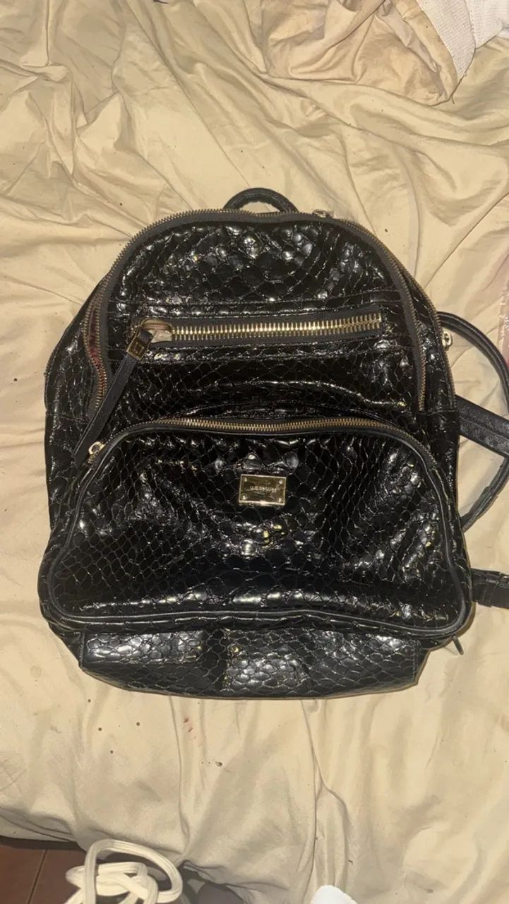 Mochila de couro luz da lua