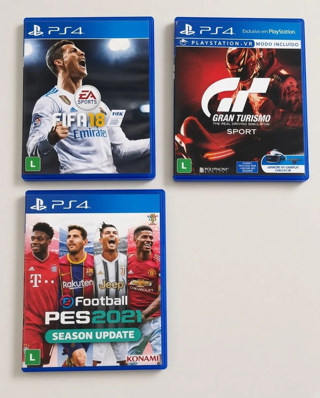 PS4 SLIM COM 3 JOGOS E 2 CONTROLES - Foto 3