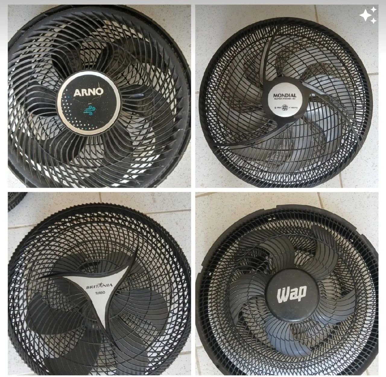 Kit reposição para ventilador. 