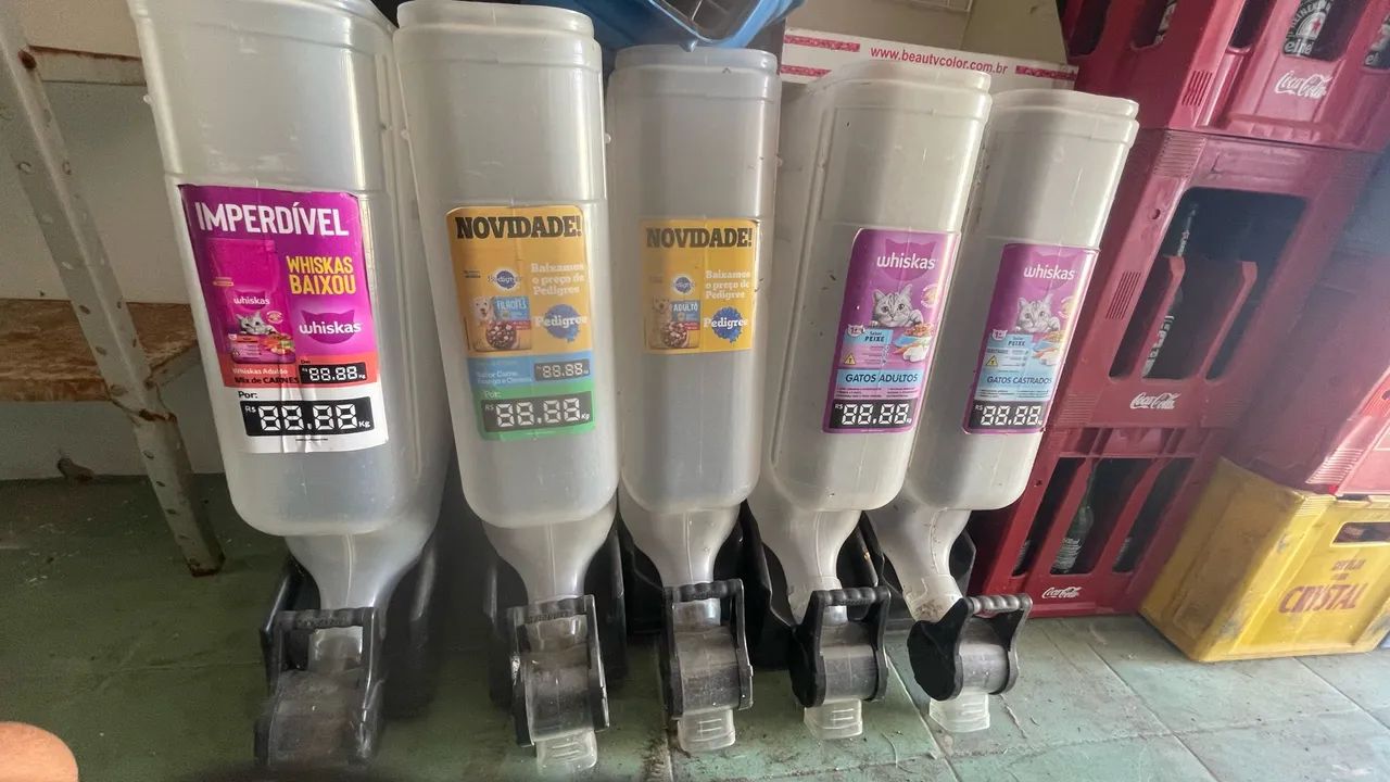 Dispenser e expositor de ração e rações!! Cachorro, gato e outros animais !!