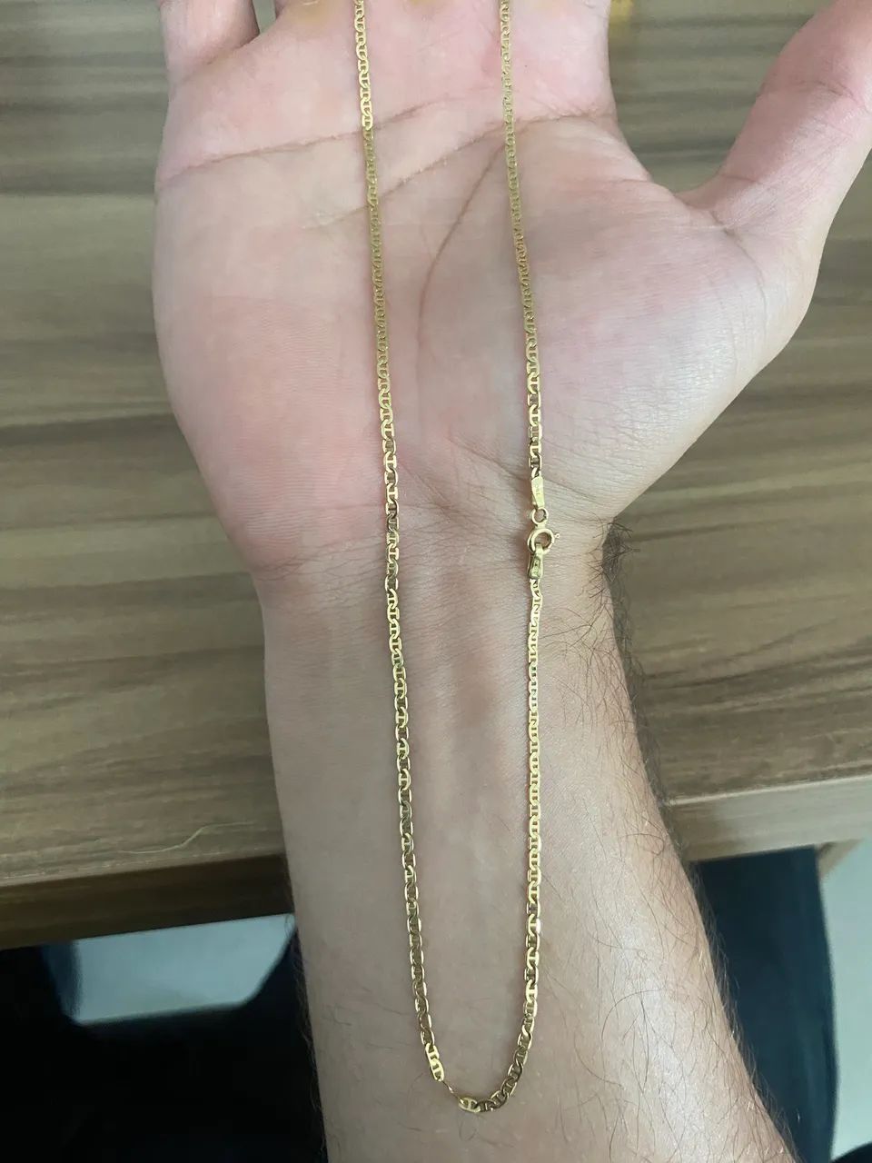 Corrente piastrine no ouro 18k - Foto 2