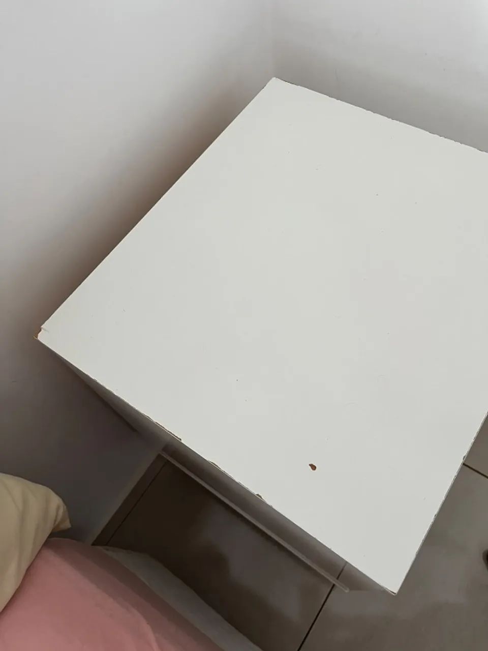 Kit 2 Mesas de Cabeceira Mobly Retrô Plus Branca Acetinado - Foto 3