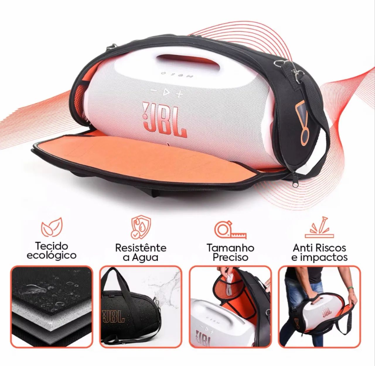 Case Bolsa Jbl Boombox 4 Acolchoado - Foto 2