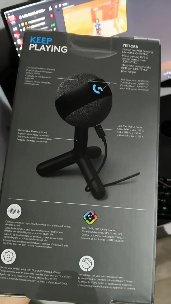 MICROFONE LOGITECH YETI ORB - Foto 2