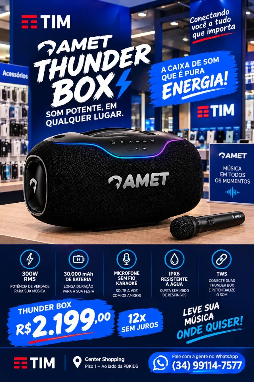 THUNDER BOX POTÊCIA REAL