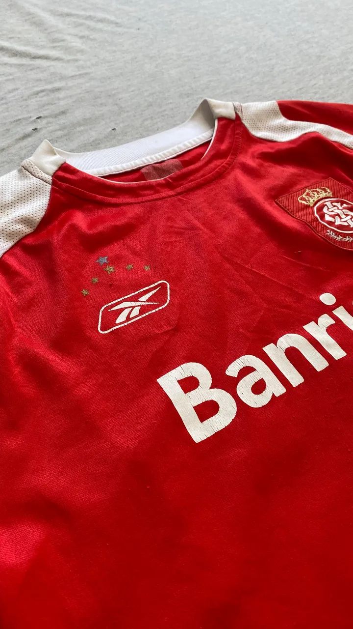 Camisa Internacional 2007 Tríplice Coroa TAM10/12 - Foto 4