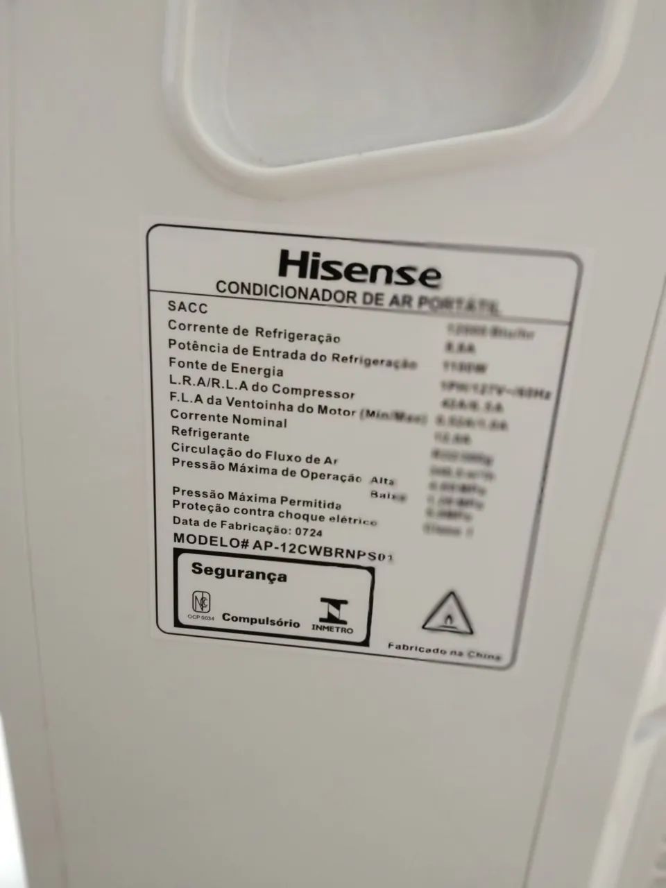 Ar condicionado de piso SEMINOVO Hisense 12mil BTUS  - Foto 4