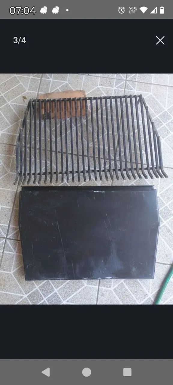 Grelha com bandeja