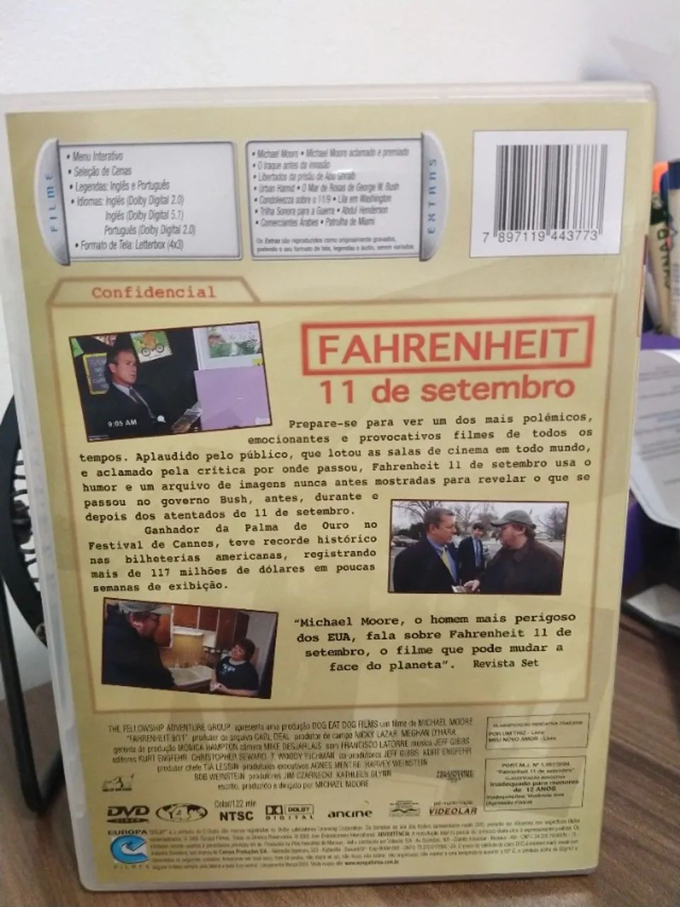 DVD Fahrenheit - 11 de Setembro Edição Especial - Michael Moore - Foto 2