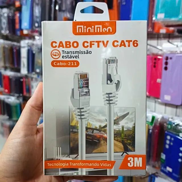 Cabo de Rede internet Rj45 3 Metros 