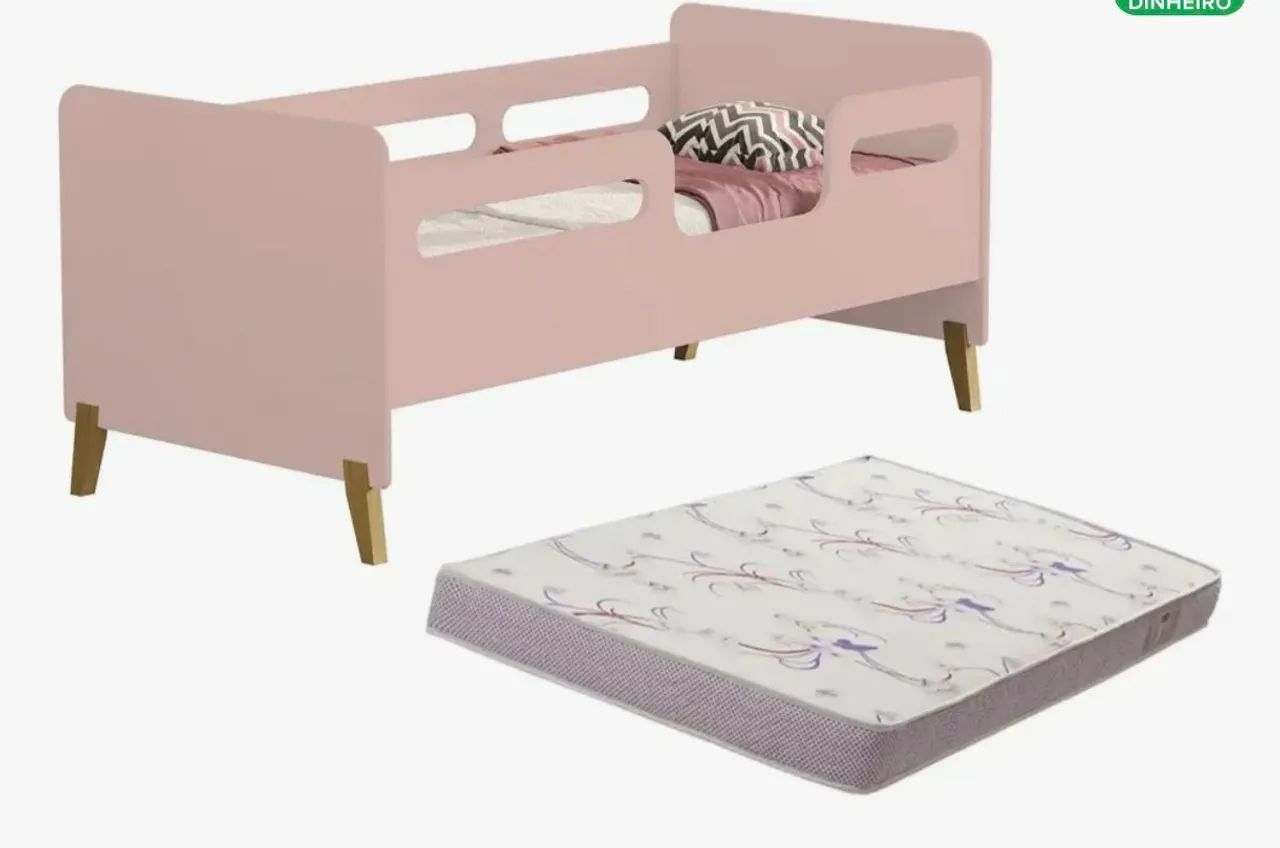 Vendo cama com colchão infantil - Foto 3