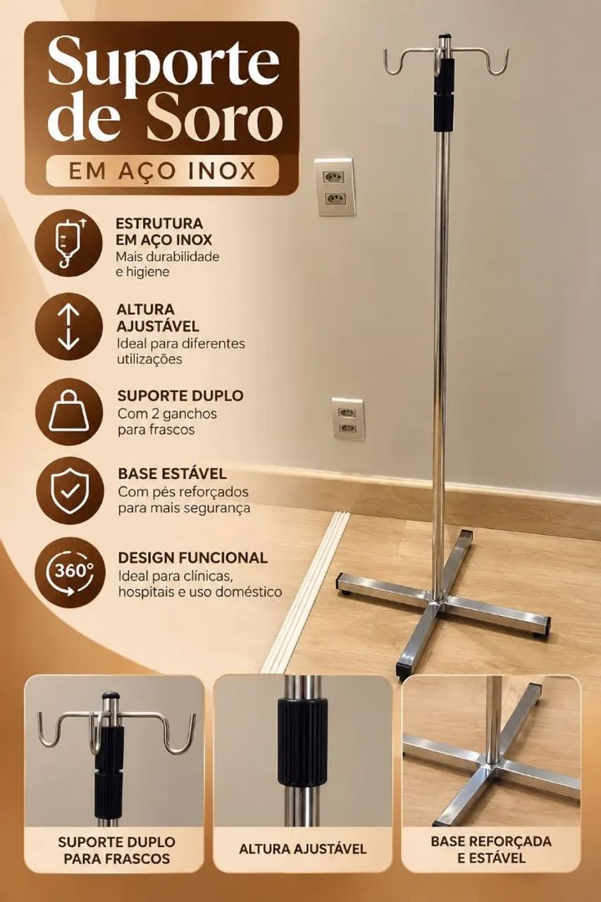Suporte soro inox<br><br>?250$