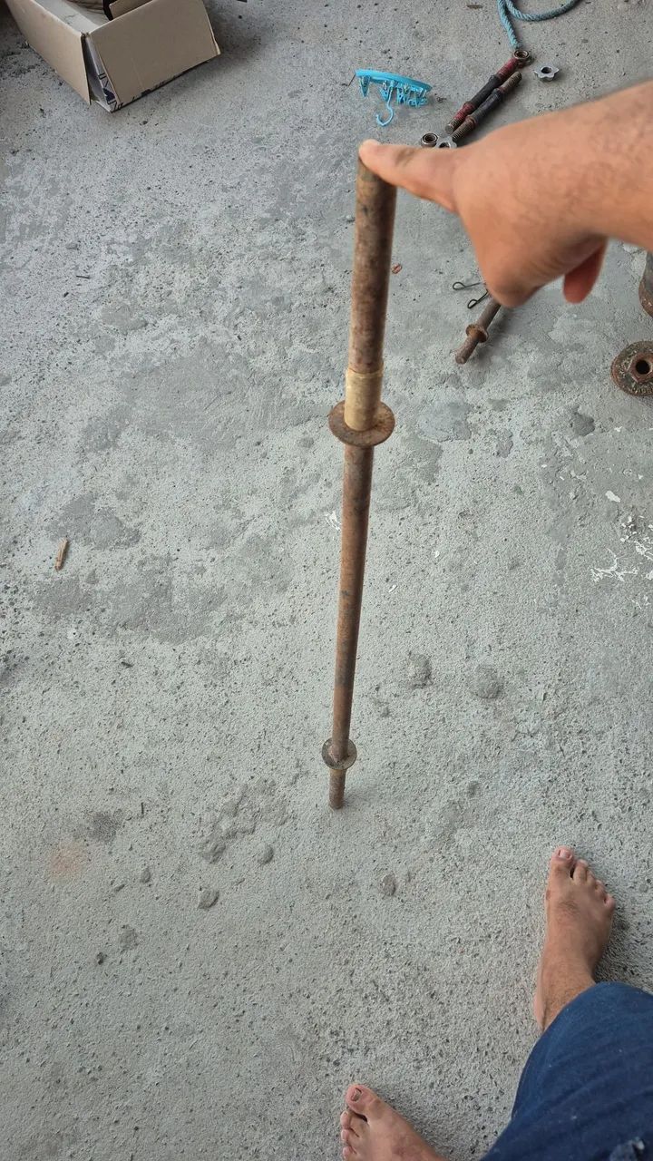 Kit anilhas de ferro e plástico com cimento  - Foto 3