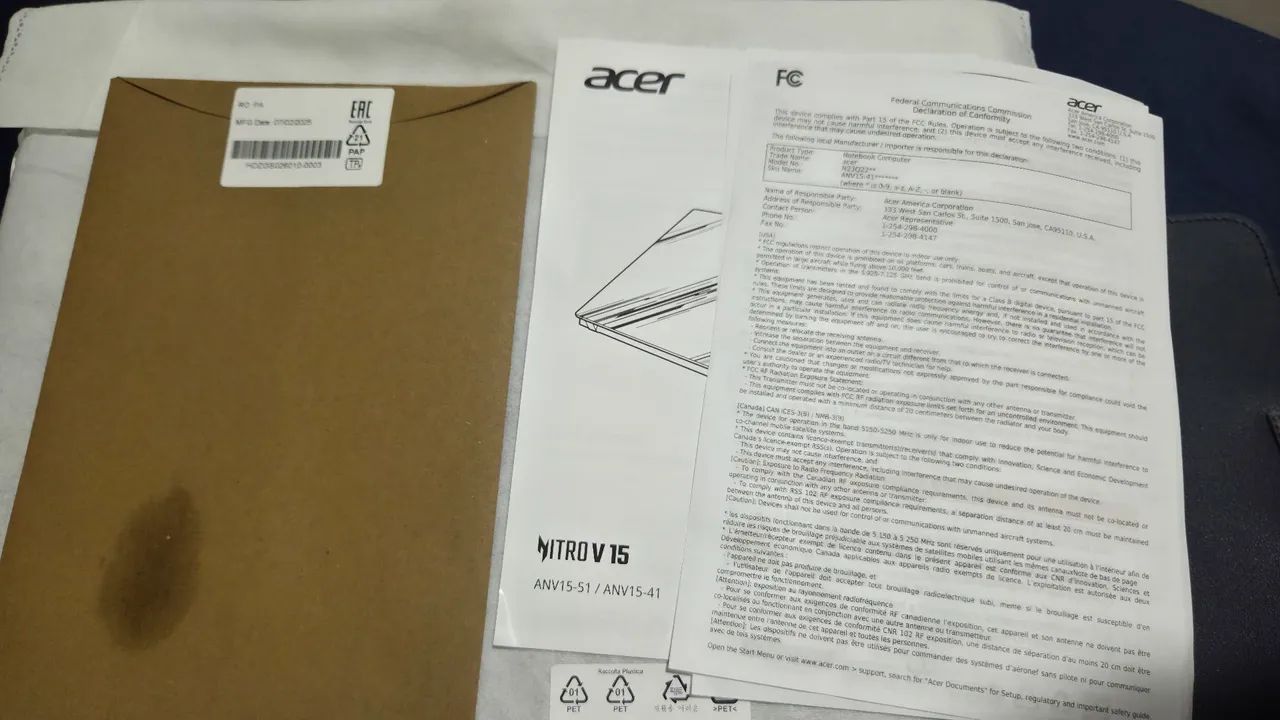 NOTEBOOK GAMER NITRO V15 RTX 4050 NOVO GARANTIA ACER - Foto 5