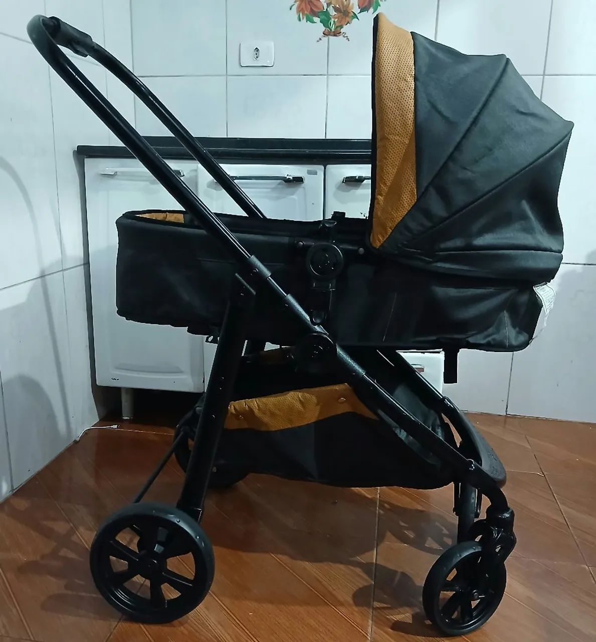 Carrinho de Bebê Moisés 2 em 1 Marca Galzerano  - Foto 4