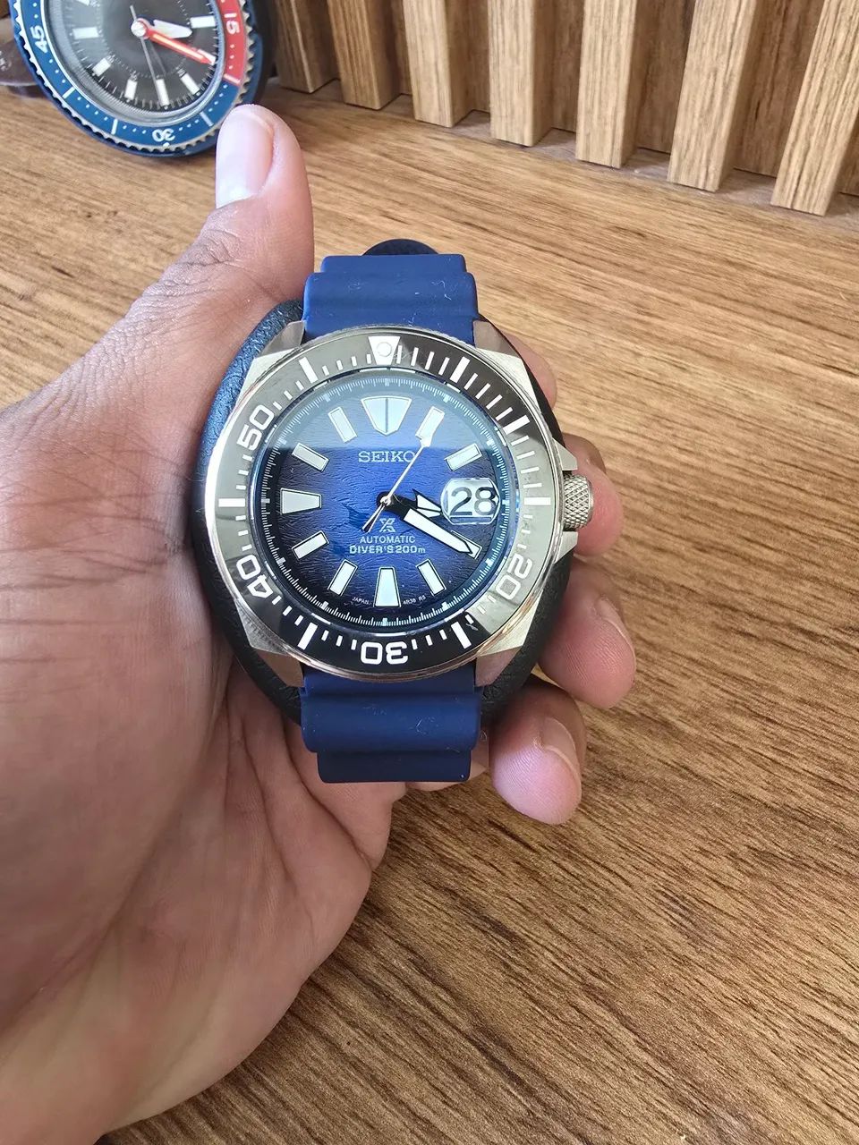 Relógio MOD "seiko" Customizado Manta Ray - Foto 4