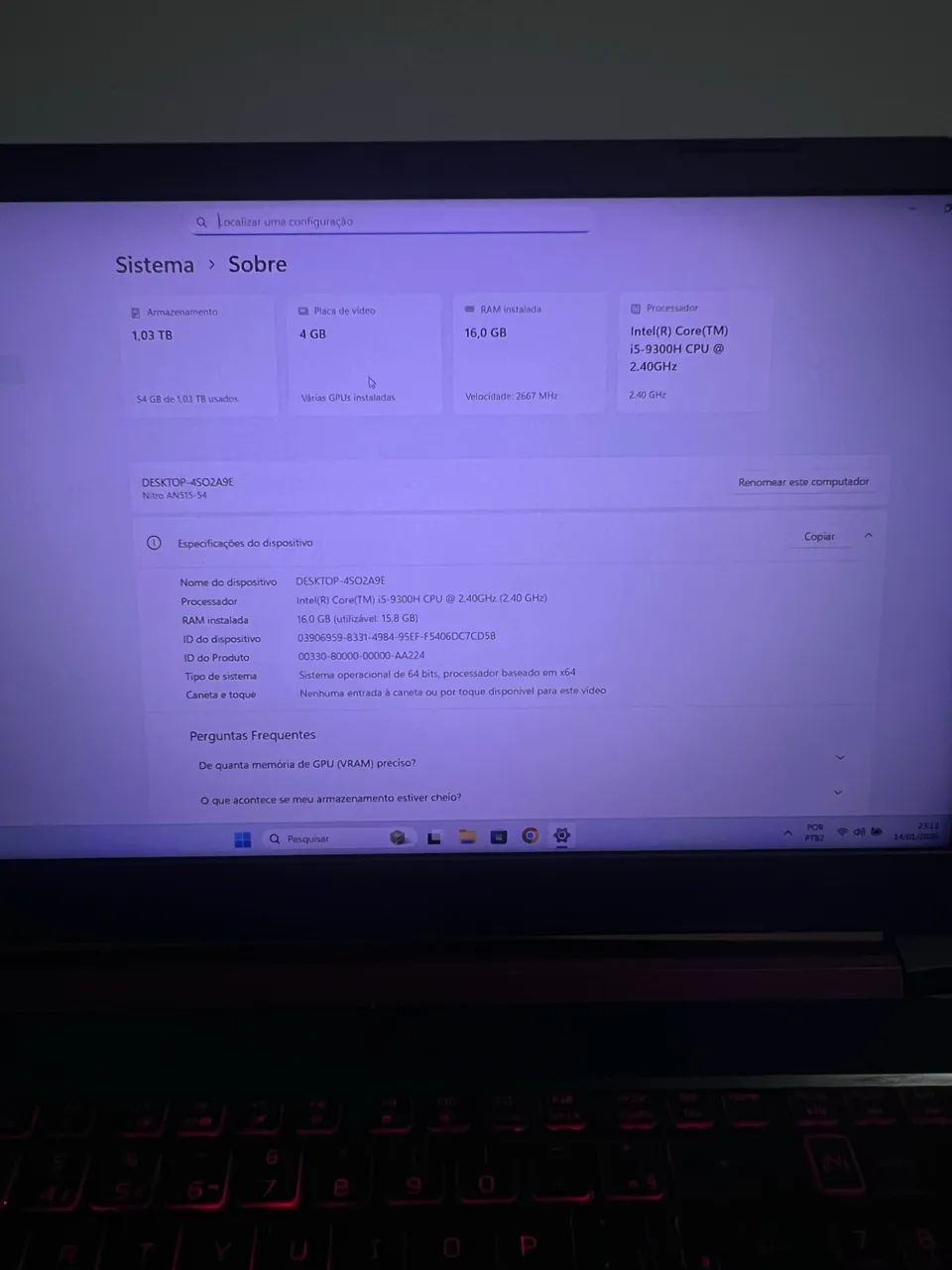 Notebook Acer nitro 5 - Foto 3
