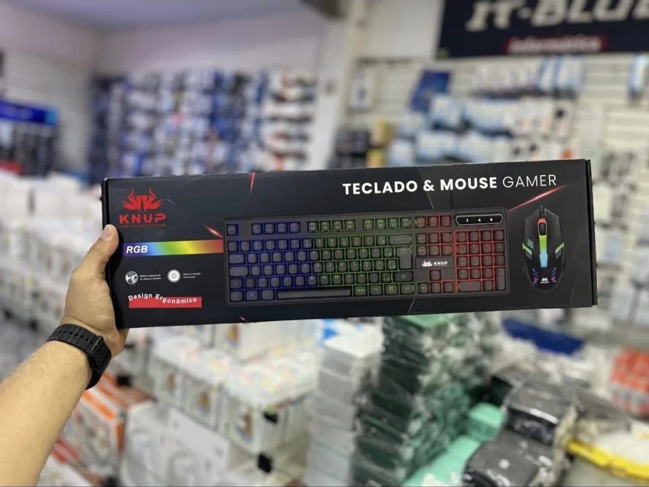 Teclado e mouse gamer RGB  - Entrega em slz e região 