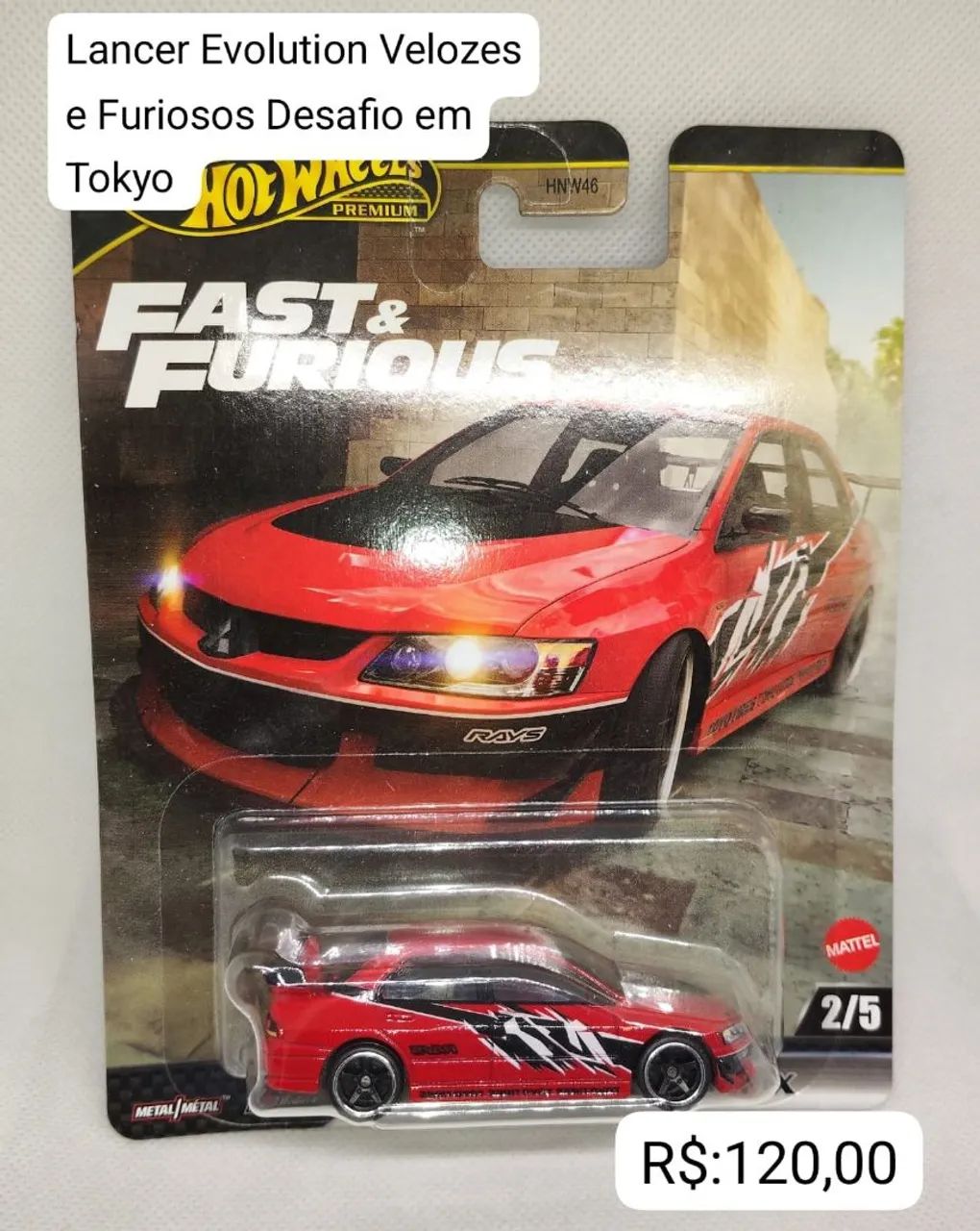 Hot Wheels Premium Lancer Evolution Velozes e Furiosos 