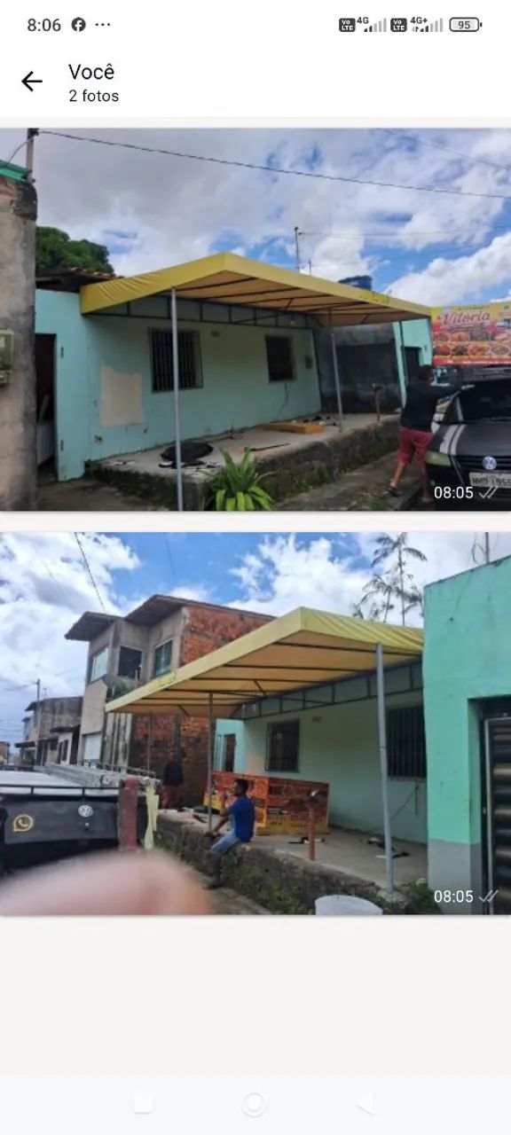 Toldos grande/ amarelo 