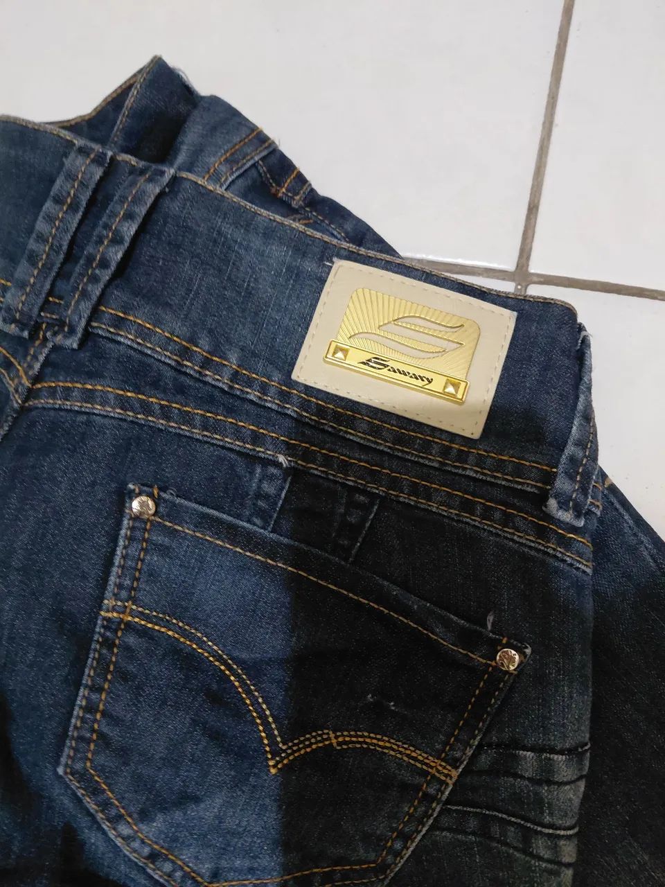 Calça jeans feminina Sawary tam 42 - Foto 3