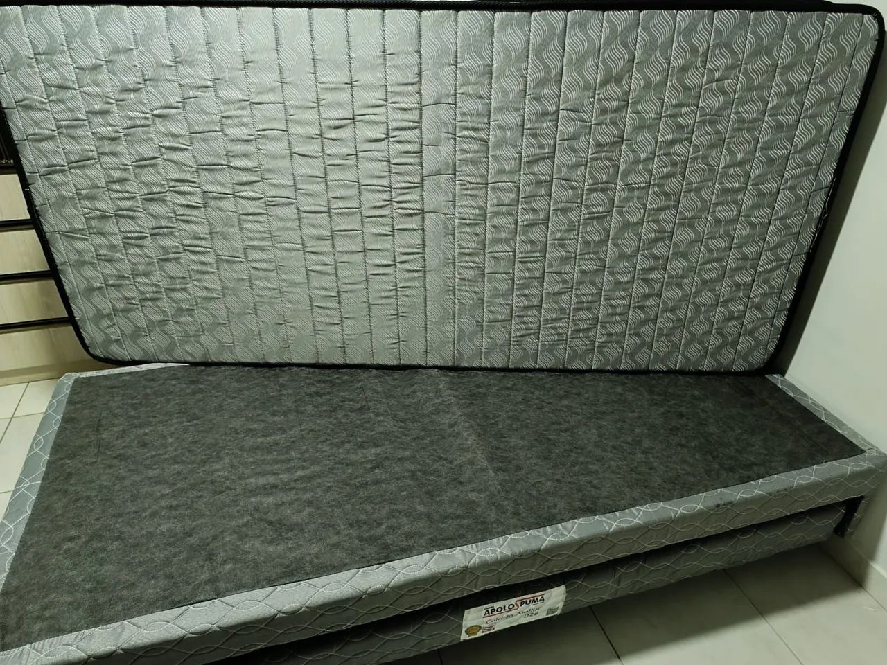 Cama Box Solteiro com Colchão D28 e Cama Auxiliar - Foto 3