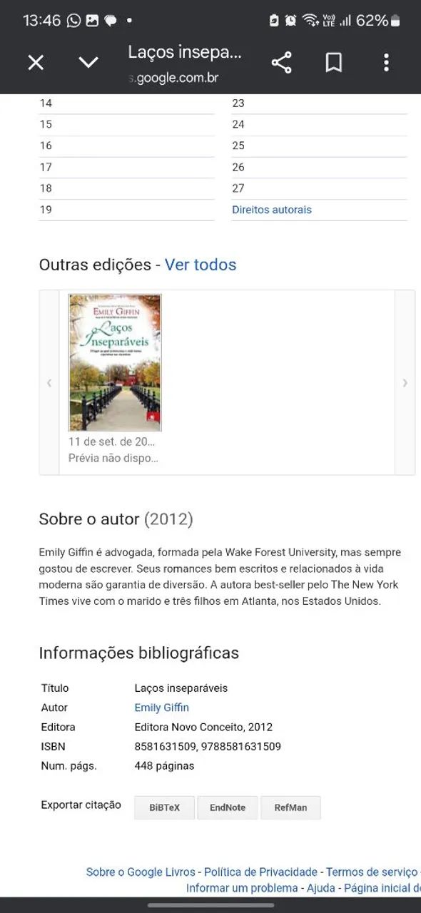 Emily Giffin - Combo de livros: questões do coração, laços inseparáveis e ame o que é seu - Foto 4