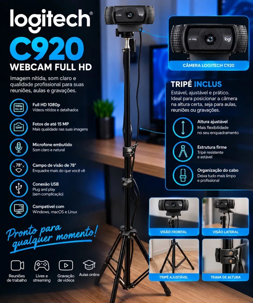 WEBCAM LOGITECH C920 