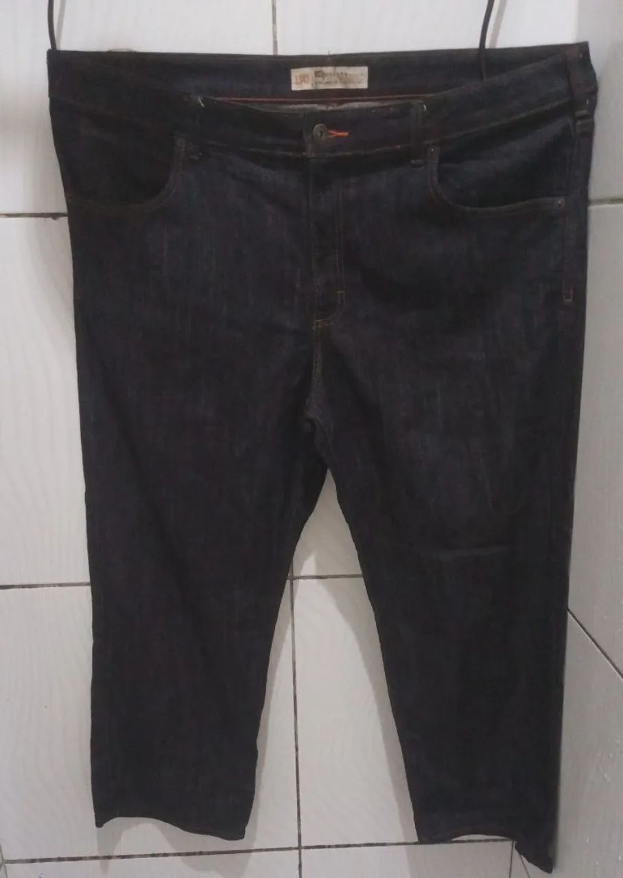 Calça Lee Jeans Preta Masculino N;54