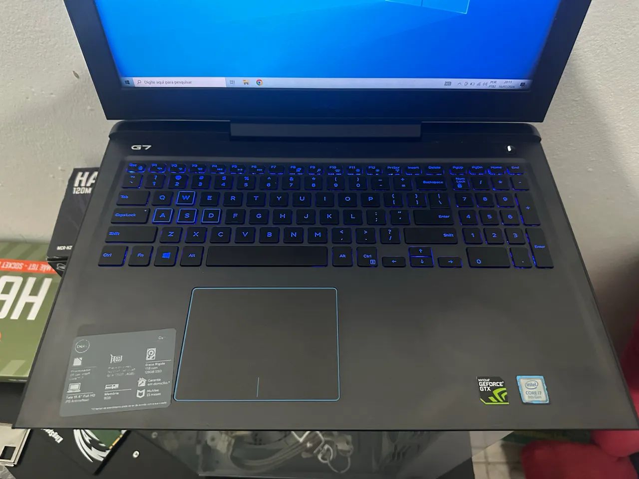 Notebook gamer i7 de 8G com 1050 ti de 4g - Foto 2