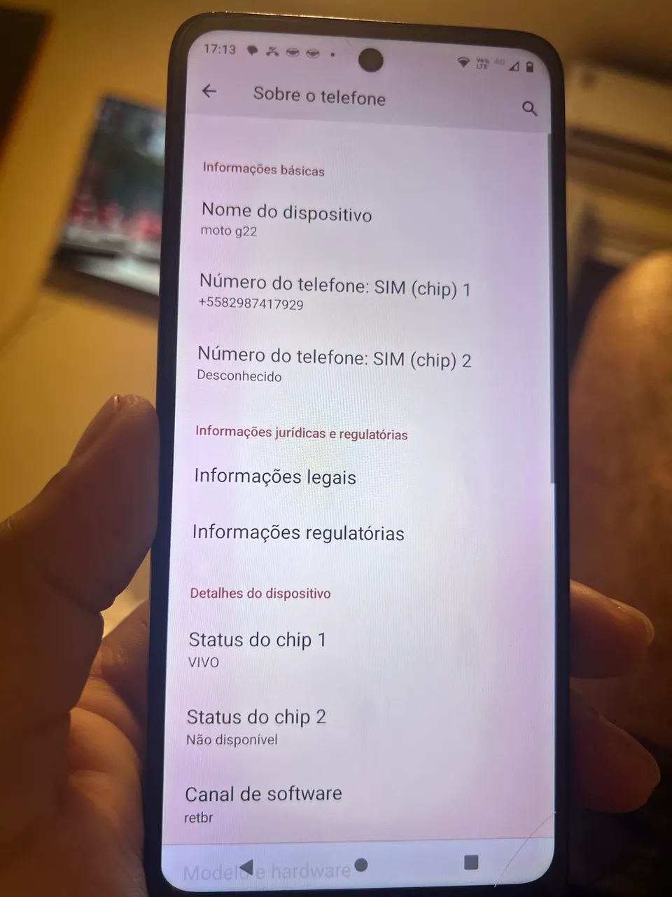 Celular MOTO G22 128g - Foto 3