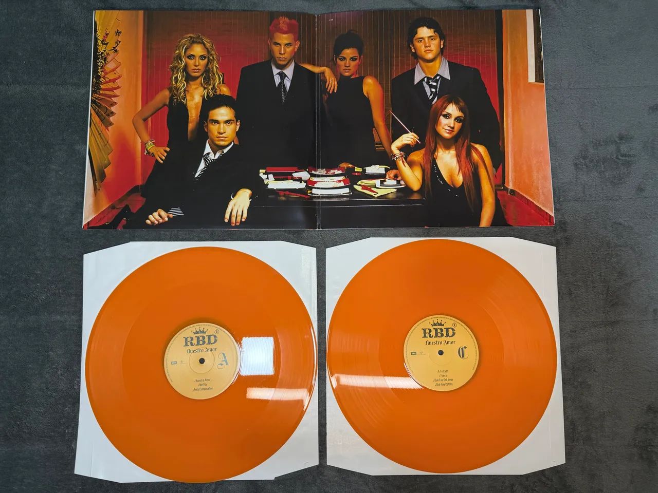 VINIL RBD - NUESTRO AMOR (2 LPS LARANJA) - Foto 3