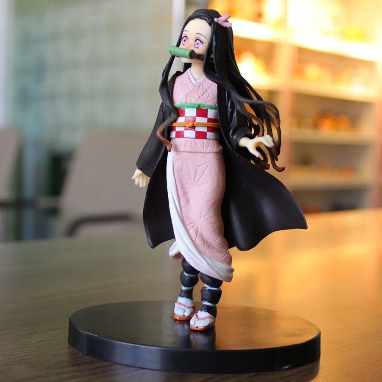 Boneco Nezuko Kamado Miniatura Demon Slayer Kimetsu 15cm - Foto 4