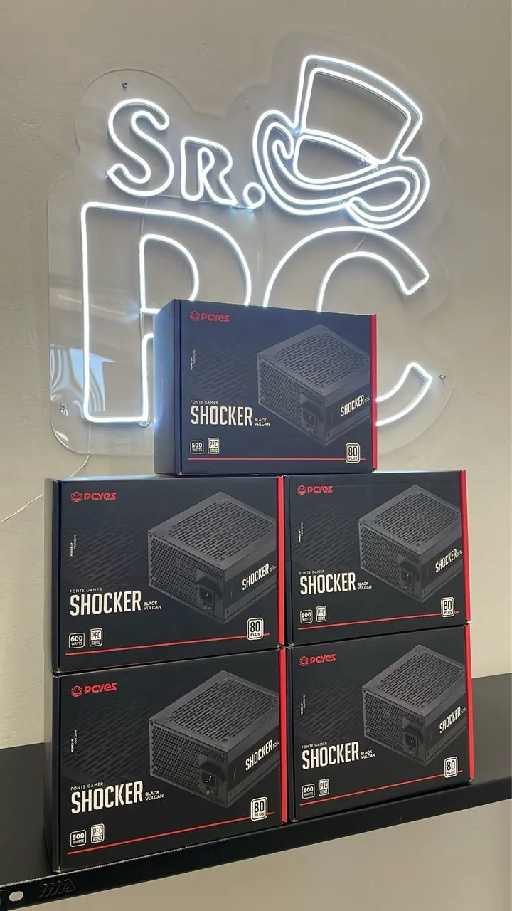 Fonte gamer pcyes shocker 80Plus white  - Foto 3