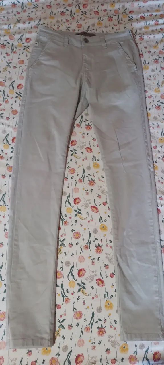 Calça tripé cinza, tamanho 36 - Foto 2